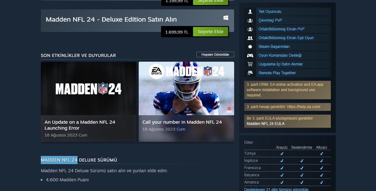 Madden NFL 24 on Steam