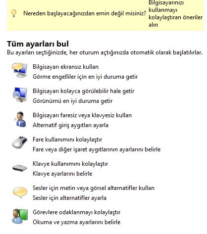  [Vista]PC Her açıldığında Ekran Klavyesi açılıyor.