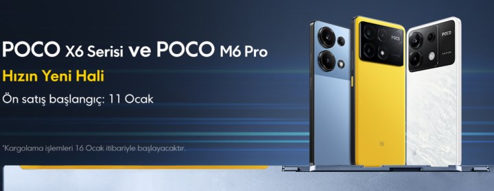 Poco X6, Poco X6 Pro ve Poco M6 Pro Türkiye fiyatları belli oldu