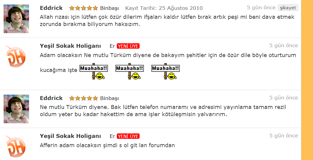  Eddrick banlanmadan önce konuşmalarımız SICAK SICAK .