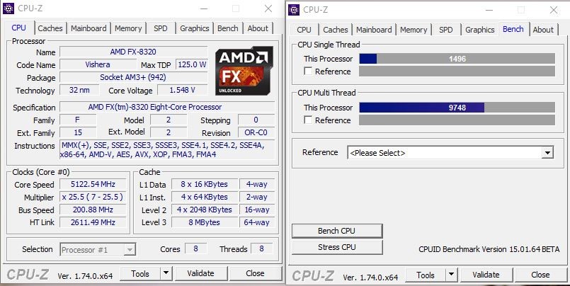 İşlemcilerin CPU-Z Benchmark Sıralamaları [ANA KONU]