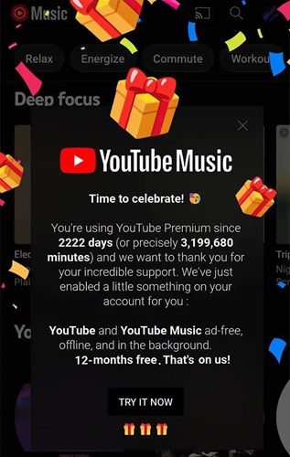 YouTube'dan Premium üyelerine sürpriz hediye: 1 yıllık ücretsiz hizmet