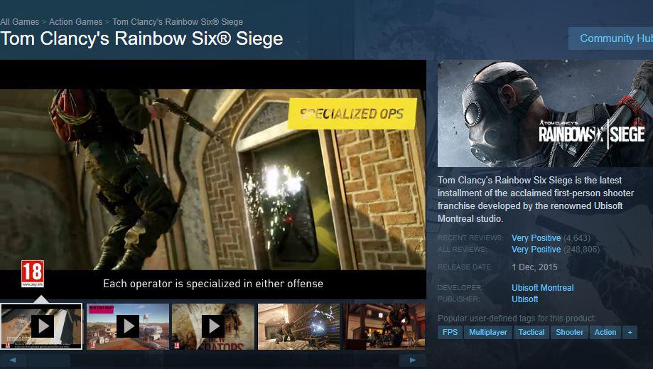 Tom Clancy's Rainbow Six: Siege [PC ANA KONU]