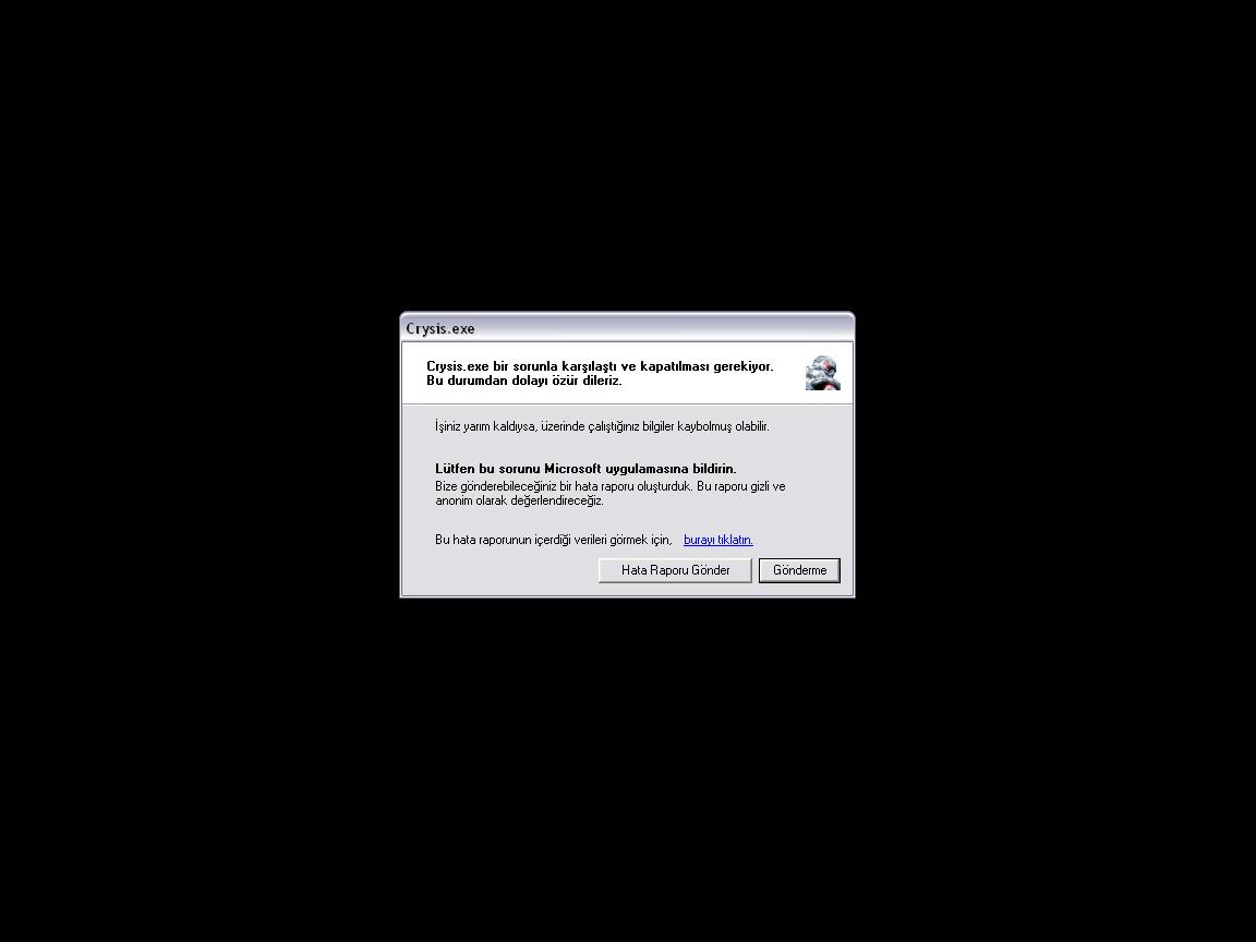  crysis hatası