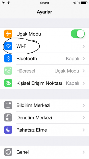  ios dns değiştirme