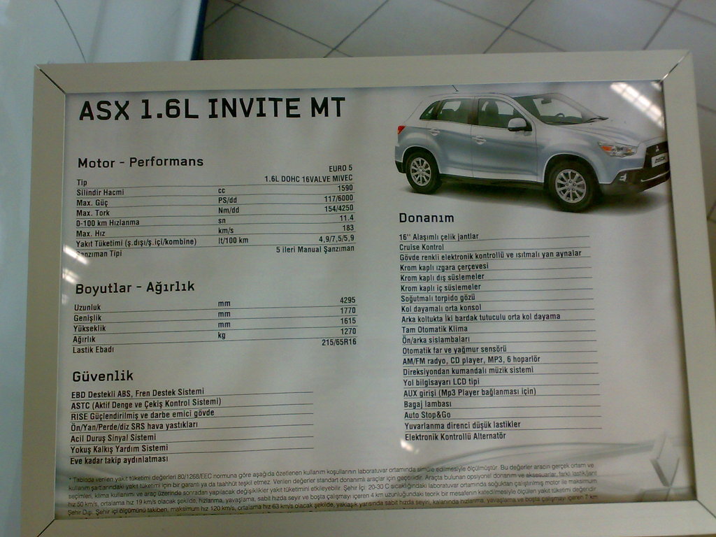  Mitsubishi ASX geldi Fiyat 47.500[Sitede Açıklandı]
