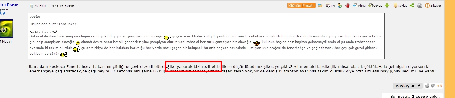  Foruma yazanlar ve yazılanların profili....