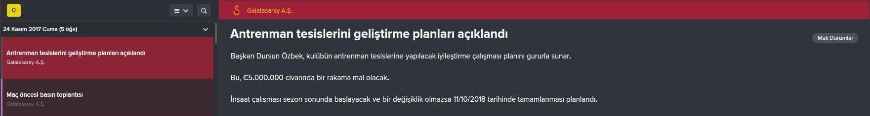  FM 2016 Galatasaray Kariyeri  -Yine yeniden- (3. sezon basladi)