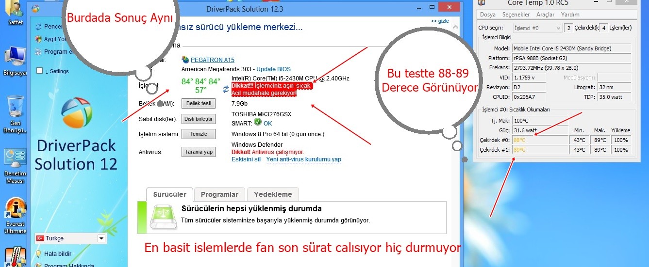  CPU Sıcaklık Yardım