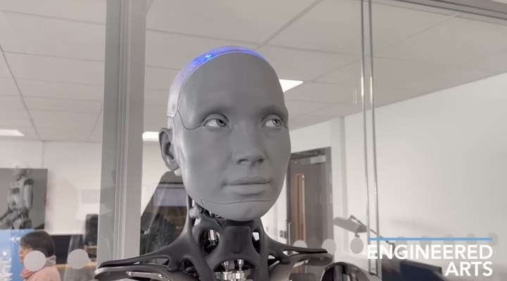 En gelişmiş insansı robot Ameca’ya ChatGPT eklendi: Tüyler ürpertici video yayınlandı!