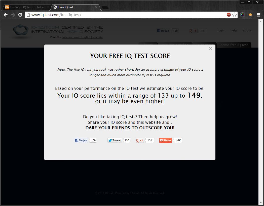  En doğru IQ testi... Herkes IQ'sunu yazıyor. [International IQ Society]
