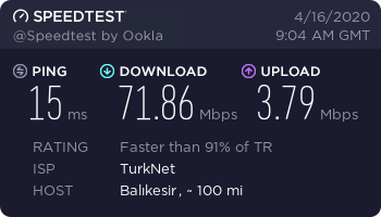 Türknet kullanıcısıym Upload hızım arttı 