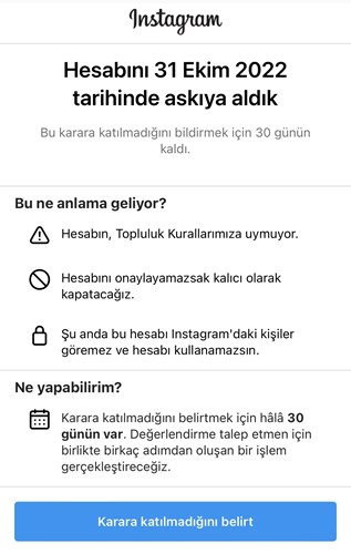 Çözüldü: Instagram hesabım askıya alındı sorunu nasıl düzeltilir?