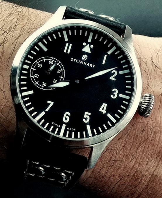  Satılık Steinhart Nav B-Uhr 44 Handwinding Pilot