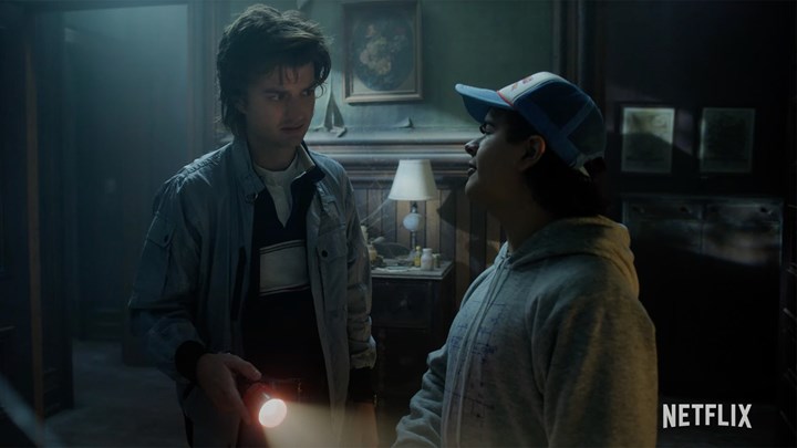 Netflix'in popüler dizisi Stranger Things'in 4. sezonundan yeni bir video paylaşıldı