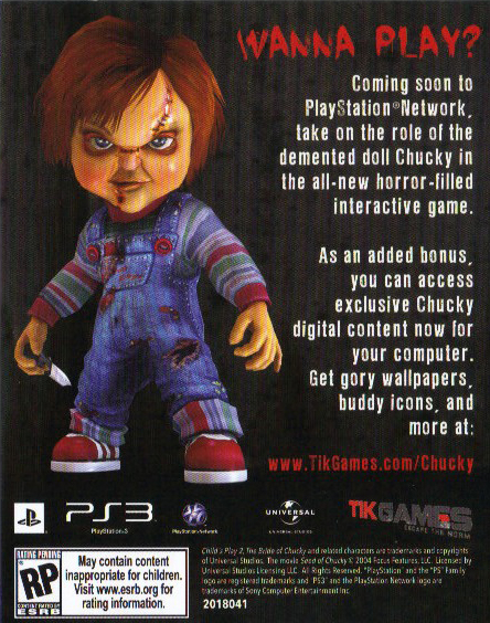  Chucky Video Game - Ana konu - Playstation 3