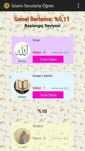  'İslamı Sorularla Öğren' Android Uygulama