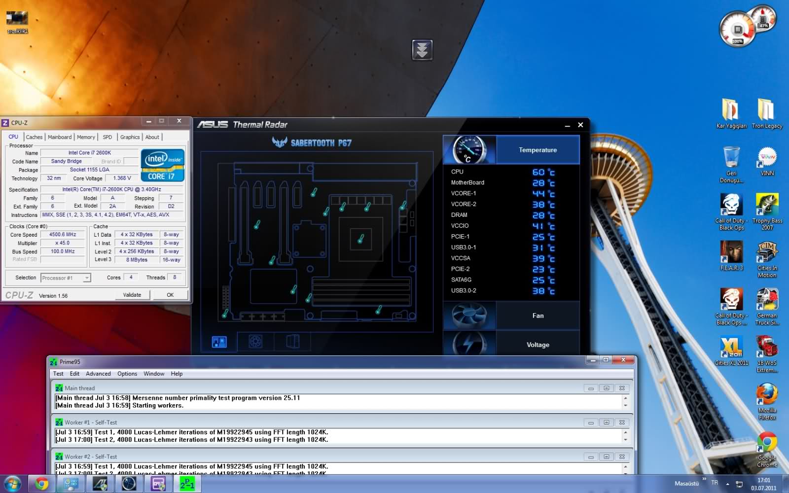  ASUS SABERTOOTH P67 Kullananlar