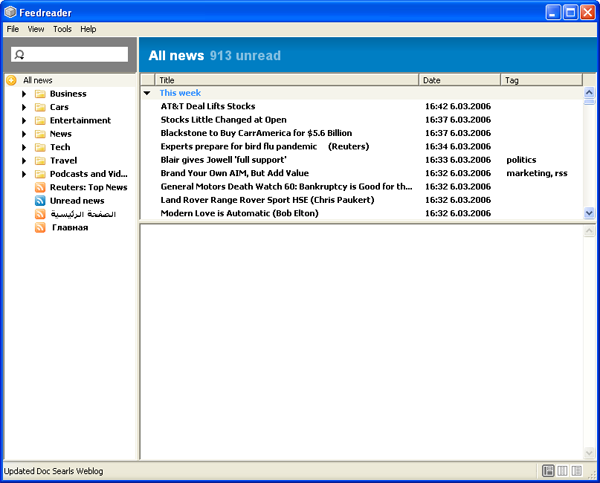  !!! Kaliteli Bir RSS Okuyucu - FeedReader !!!