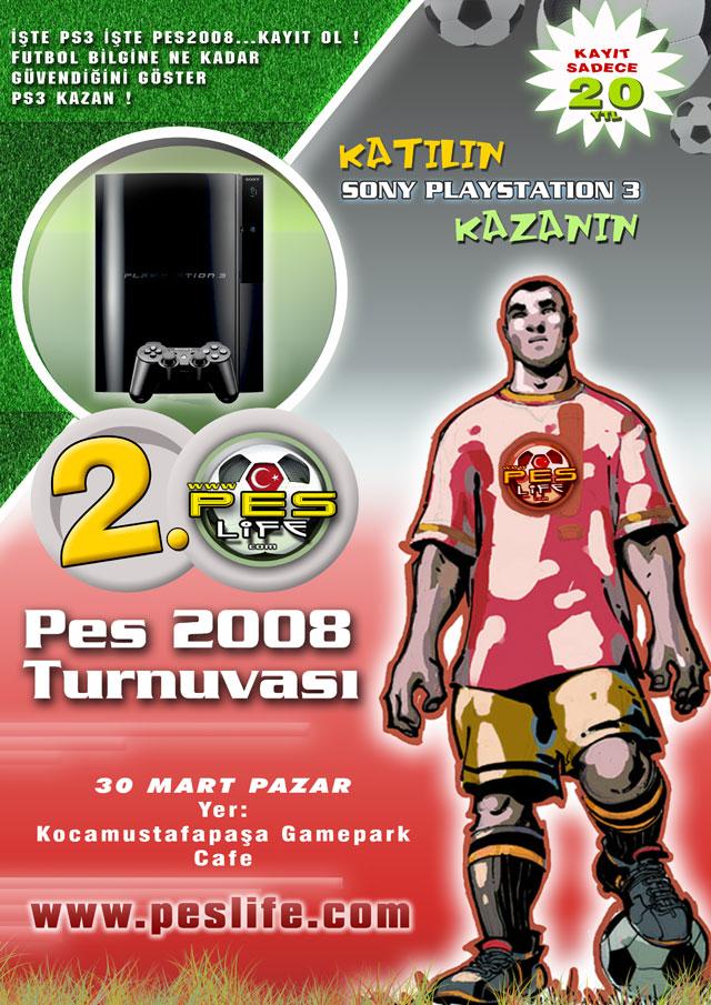  2.PesLife PS2 Turnuvası ( Pes 2008 ) // PS3 Ödüllü