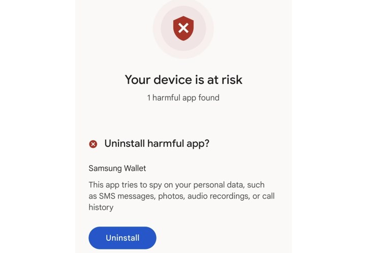 Google, Samsung uygulamalarını 'zararlı' olarak işaretledi