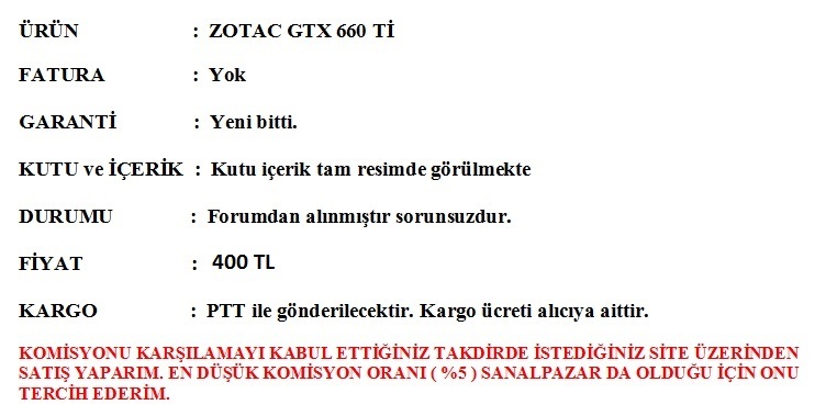  :::ZOTAC GTX 660 Tİ:::
