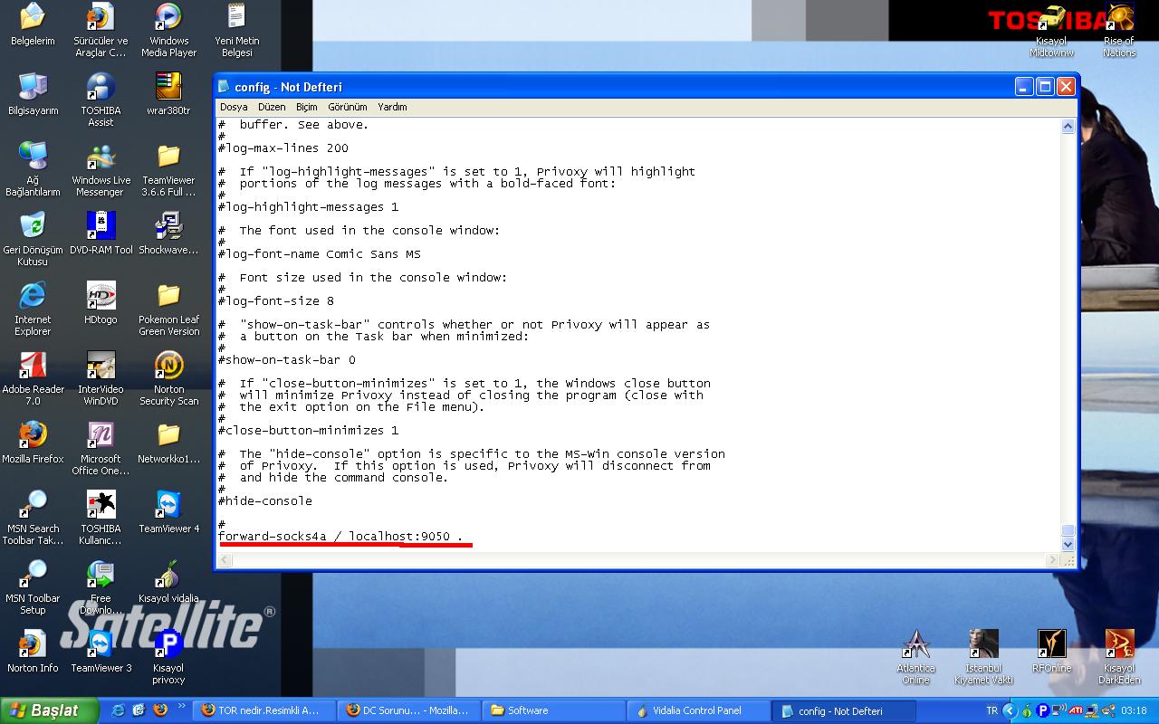 DC icin TOR programı Kulanımı RESIMLI ANLATIM