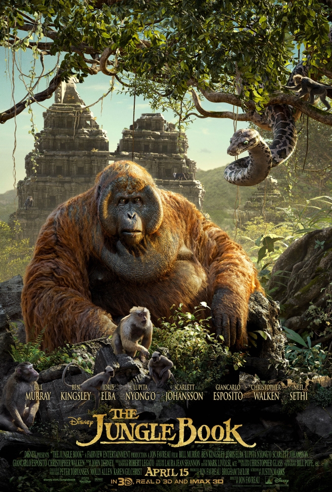  Dısney' The Jungle Book (2016)  Scarlett Johansson, Bill Murray Movie