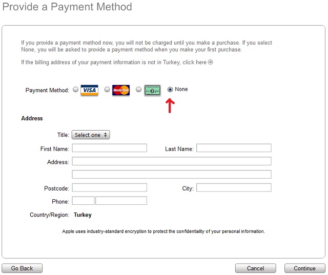 Card account name