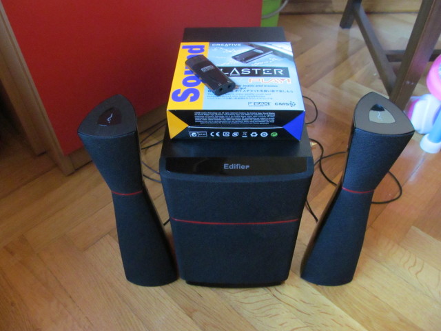  ''Edifier M3200 2+1 & Creative Sound Blaster Play Usb Ses Kartı''