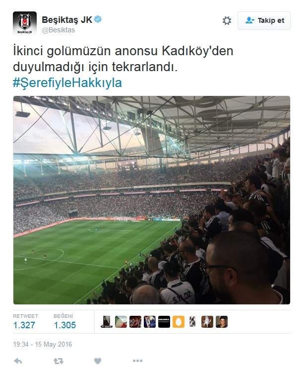  STSL 33. HAFTA | Beşiktaş - Osmanlıspor | 15.05.2016 | 19.00