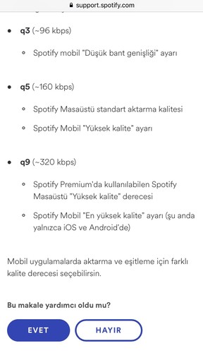 Network playerda Spotify ve benzeri programlar ile kaliteli muzik dinleyebilmek icin?