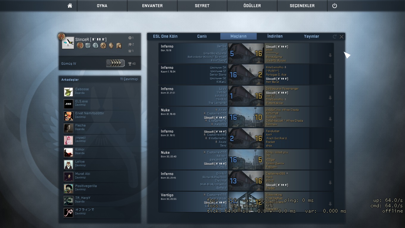  Cs:GO hesabım bugda kaldı lütfen YARDIM