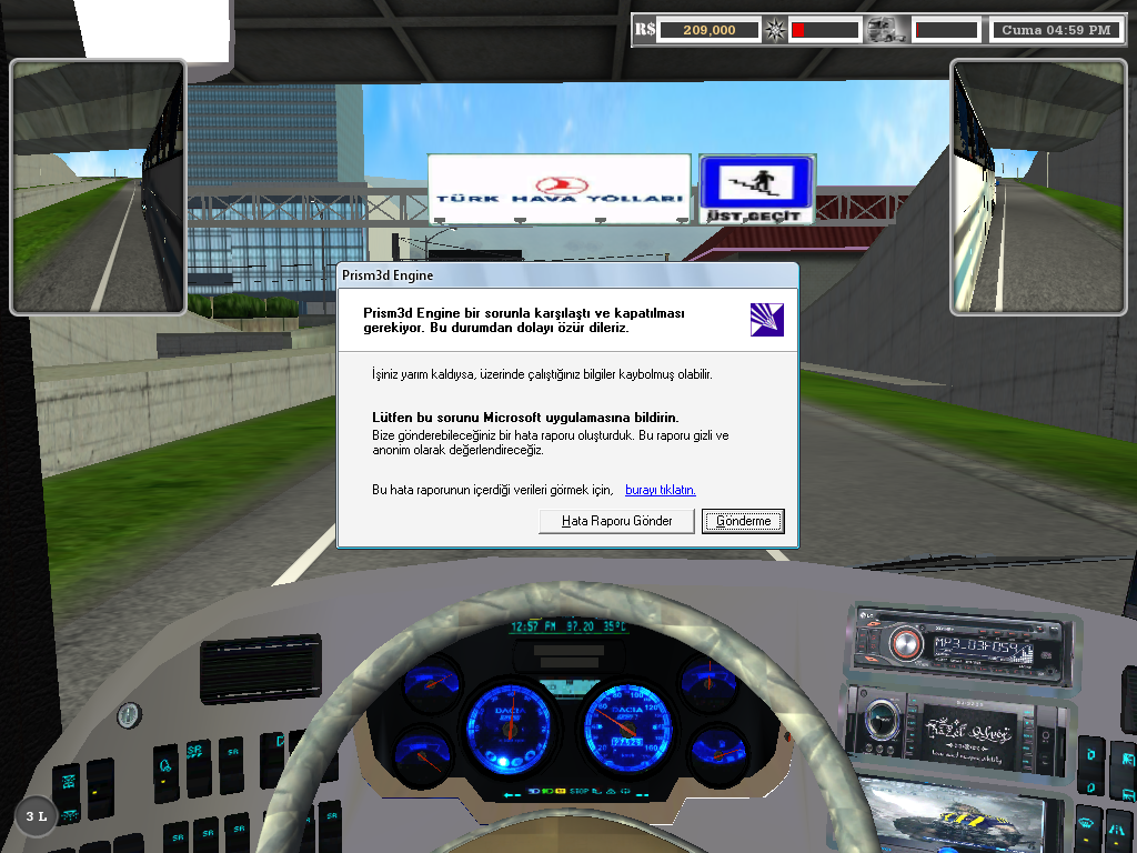  18 wos haulin prism3d engine hatası(Oyundayken)