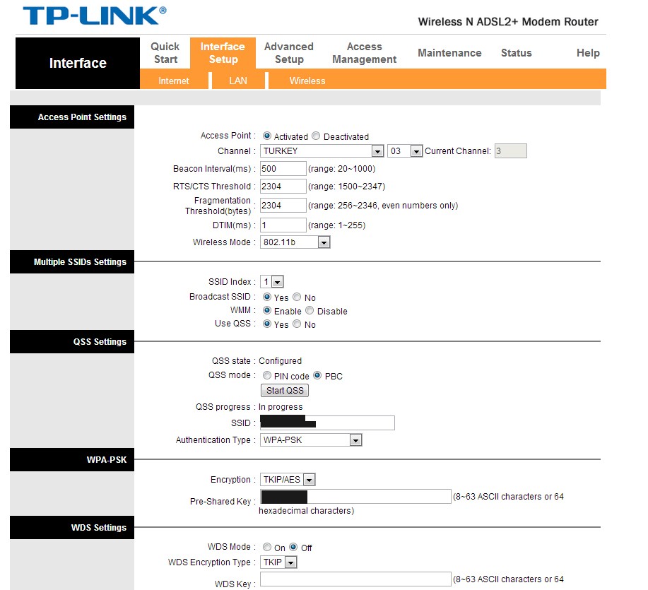  TP-Link td-w8961nd kablosuz 802.11n 4 port modem