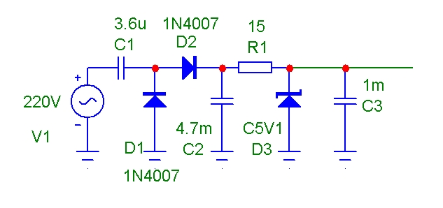  Trafosuz Adaptör ve LED Devresi