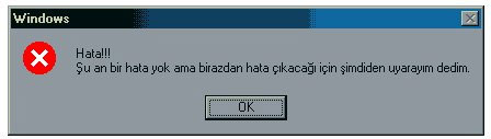  Windows sapıtırsa ne olur? SÜPER :)
