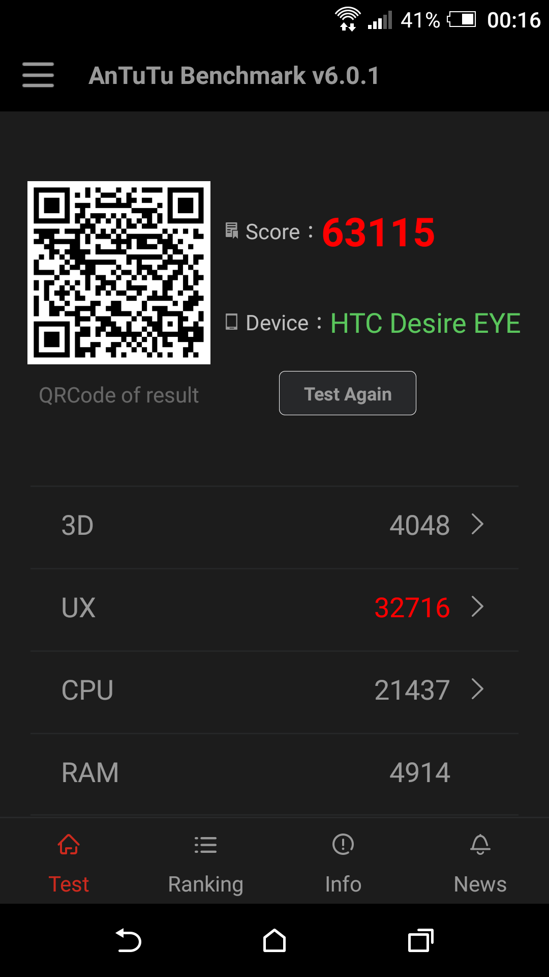  HTC Desire Eye  [5.2 FH 1080P S801 2.3 GHZ 2 GB D3 13/13  ANA KONU