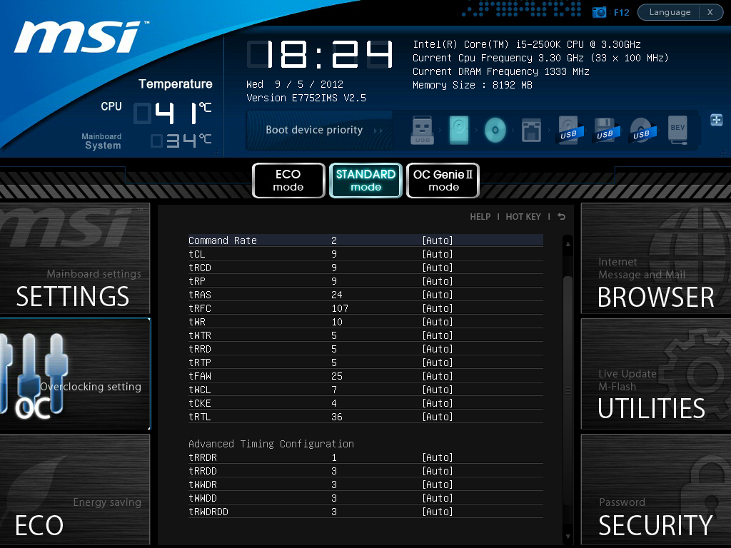  CORSAIR(2x4GB) Vengeance overclock yardım ?