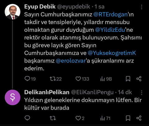 YTÜNÜN YENİ TARİKATÇI REKTÖRÜ EYÜP DEBİK