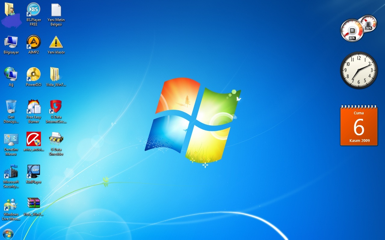  >>>WINDOWS 7 - Görev Çubuğu SORUNU<<<