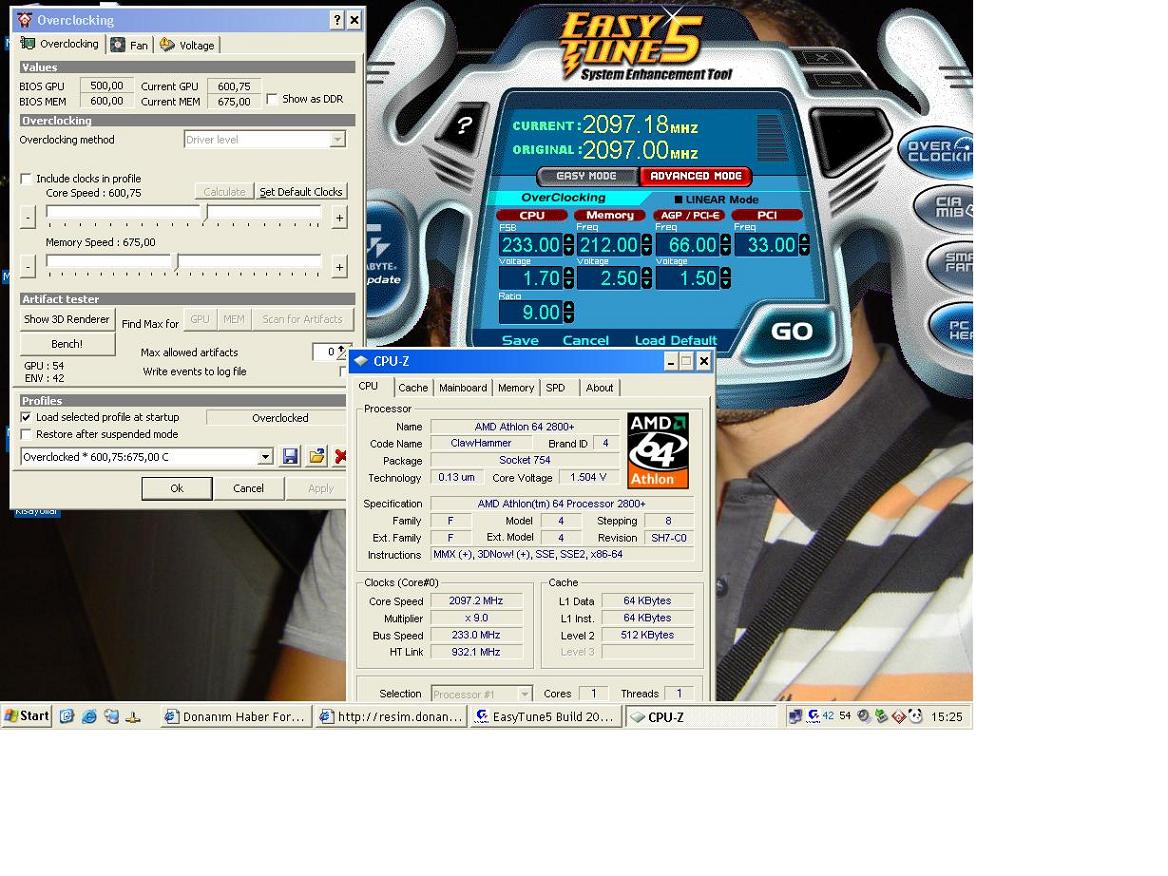  acil athlon sistem overclock yardımı