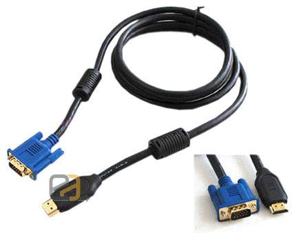  Monitör VGA to HDMI Çevirici Kablo