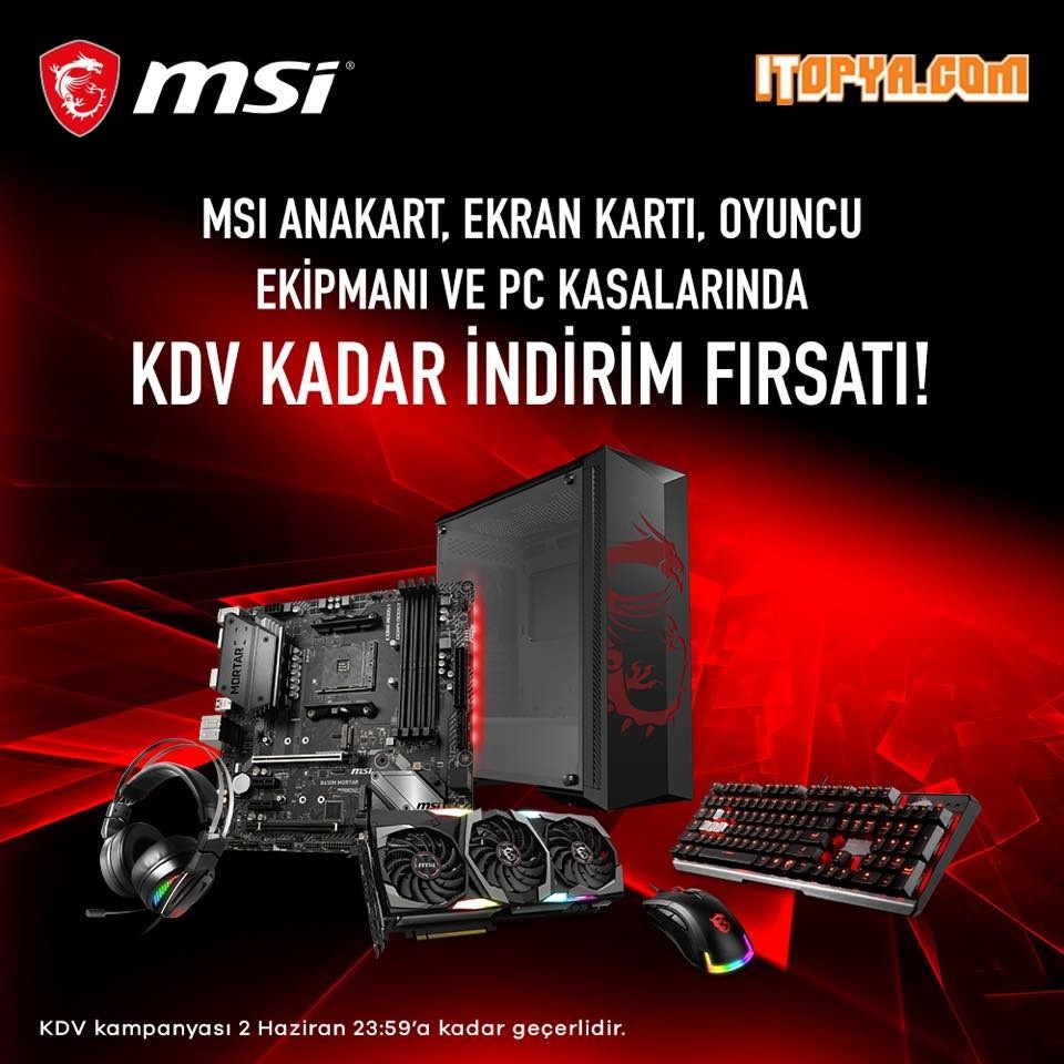 MSI Ürünlerinde KDV İndirimi