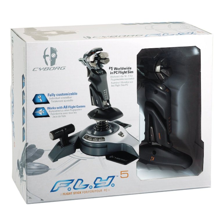  Saitek Cyborg F.L.Y. 5 Flight Stick SIFIR