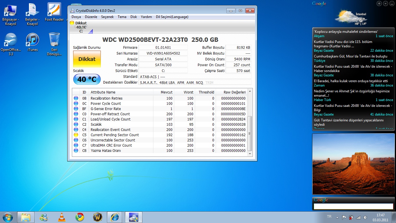  Harddisk sorunu?