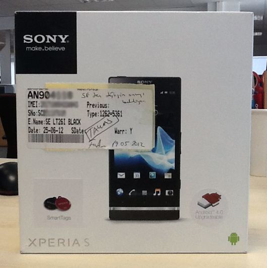  iPhone 4S ile takaslık Sony Xperia S 32 GB Sıfır Kullanılmamış + TIM faturalı