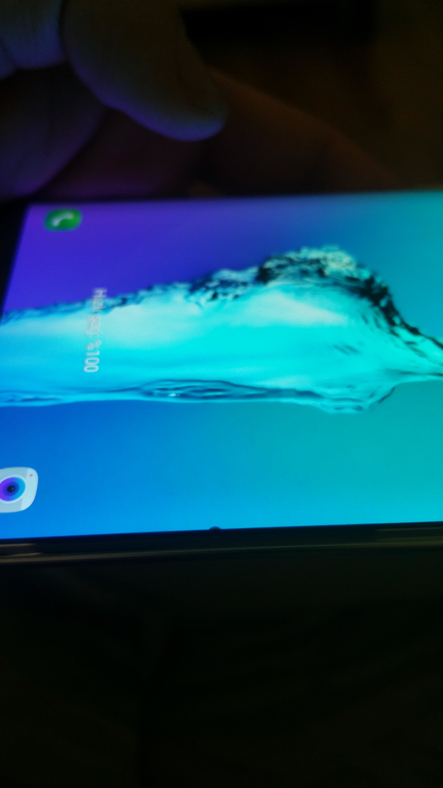 Samsung s7 edge ekrandaki siyah çıkıntı