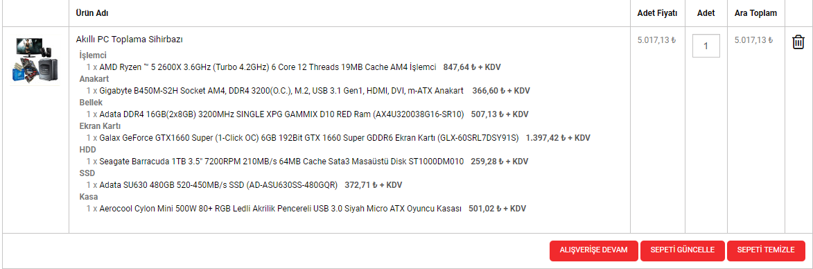 5000TL Civarı Toplayacağım Sistemi Yorumlar mısınız?