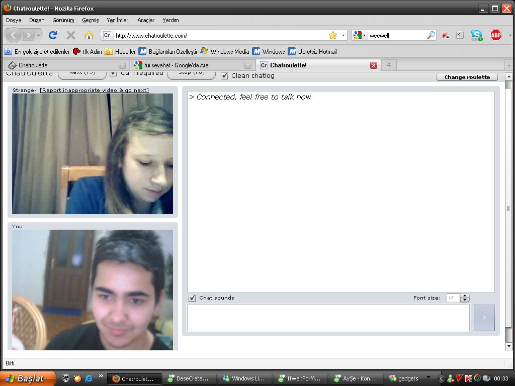  BENİM TİP TE SORUN MU VAR? CHATROULETTE DE KIZLAR KACIYOR :S